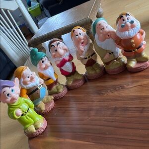 Disney Seven Dwarfs plastic Figurine Set - Multicolor